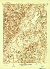 Pittsfield West Massachusetts Historical topographic map, 1:24000 scale, 7.5 X 7.5 Minute, Year 1946