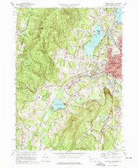 Pittsfield West Massachusetts Historical topographic map, 1:24000 scale, 7.5 X 7.5 Minute, Year 1973