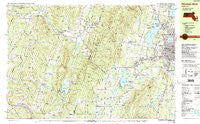Pittsfield West Massachusetts Historical topographic map, 1:25000 scale, 7.5 X 15 Minute, Year 1988