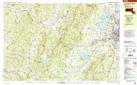 Pittsfield West Massachusetts Historical topographic map, 1:25000 scale, 7.5 X 15 Minute, Year 1998