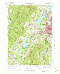 Pittsfield West Massachusetts Historical topographic map, 1:25000 scale, 7.5 X 7.5 Minute, Year 1973