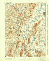 Pittsfield Massachusetts Historical topographic map, 1:62500 scale, 15 X 15 Minute, Year 1897