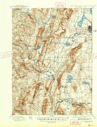 Pittsfield Massachusetts Historical topographic map, 1:62500 scale, 15 X 15 Minute, Year 1897