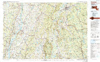 Pittsfield Massachusetts Historical topographic map, 1:100000 scale, 30 X 60 Minute, Year 1986
