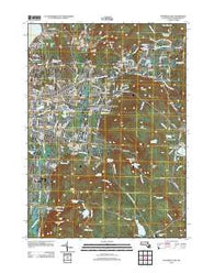 Pittsfield East Massachusetts Historical topographic map, 1:24000 scale, 7.5 X 7.5 Minute, Year 2012