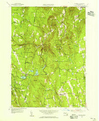 Plainfield Massachusetts Historical topographic map, 1:31680 scale, 7.5 X 7.5 Minute, Year 1955