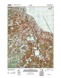 Plymouth Massachusetts Historical topographic map, 1:24000 scale, 7.5 X 7.5 Minute, Year 2012