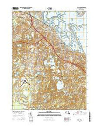Plymouth Massachusetts Current topographic map, 1:24000 scale, 7.5 X 7.5 Minute, Year 2015