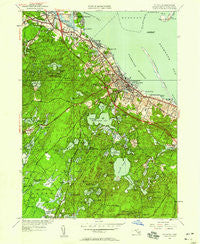 Plymouth Massachusetts Historical topographic map, 1:24000 scale, 7.5 X 7.5 Minute, Year 1950