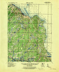 Plymouth Massachusetts Historical topographic map, 1:62500 scale, 15 X 15 Minute, Year 1943
