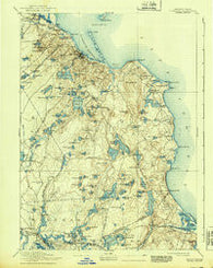 Plymouth Massachusetts Historical topographic map, 1:62500 scale, 15 X 15 Minute, Year 1894