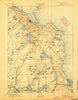 Plymouth Massachusetts Historical topographic map, 1:62500 scale, 15 X 15 Minute, Year 1894