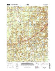 Plympton Massachusetts Current topographic map, 1:24000 scale, 7.5 X 7.5 Minute, Year 2015