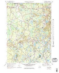 Plympton Massachusetts Historical topographic map, 1:25000 scale, 7.5 X 7.5 Minute, Year 1977