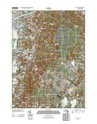 Pocasset Massachusetts Historical topographic map, 1:24000 scale, 7.5 X 7.5 Minute, Year 2012