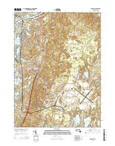 Pocasset Massachusetts Current topographic map, 1:24000 scale, 7.5 X 7.5 Minute, Year 2015