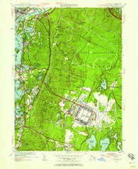 Pocasset Massachusetts Historical topographic map, 1:24000 scale, 7.5 X 7.5 Minute, Year 1953