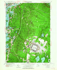 Pocasset Massachusetts Historical topographic map, 1:24000 scale, 7.5 X 7.5 Minute, Year 1953