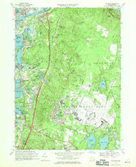 Pocasset Massachusetts Historical topographic map, 1:24000 scale, 7.5 X 7.5 Minute, Year 1967