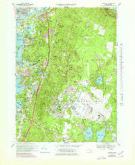 Pocasset Massachusetts Historical topographic map, 1:25000 scale, 7.5 X 7.5 Minute, Year 1967