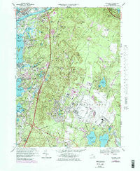 Pocasset Massachusetts Historical topographic map, 1:25000 scale, 7.5 X 7.5 Minute, Year 1967