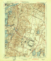 Pocasset Massachusetts Historical topographic map, 1:31680 scale, 7.5 X 7.5 Minute, Year 1943