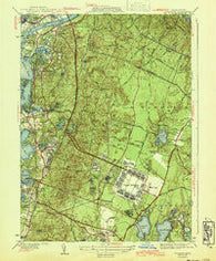 Pocasset Massachusetts Historical topographic map, 1:31680 scale, 7.5 X 7.5 Minute, Year 1943