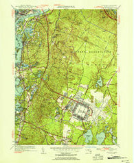 Pocasset Massachusetts Historical topographic map, 1:31680 scale, 7.5 X 7.5 Minute, Year 1953