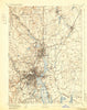 Providence Rhode Island Historical topographic map, 1:62500 scale, 15 X 15 Minute, Year 1894