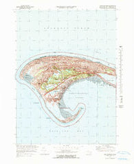 Provincetown Massachusetts Historical topographic map, 1:24000 scale, 7.5 X 7.5 Minute, Year 1972
