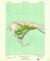 Provincetown Massachusetts Historical topographic map, 1:24000 scale, 7.5 X 7.5 Minute, Year 1949