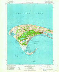 Provincetown Massachusetts Historical topographic map, 1:24000 scale, 7.5 X 7.5 Minute, Year 1958