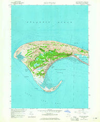 Provincetown Massachusetts Historical topographic map, 1:24000 scale, 7.5 X 7.5 Minute, Year 1958