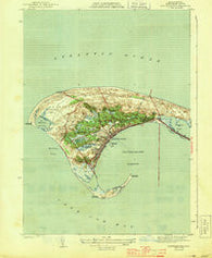 Provincetown Massachusetts Historical topographic map, 1:31680 scale, 7.5 X 7.5 Minute, Year 1944