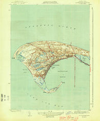 Provincetown Massachusetts Historical topographic map, 1:31680 scale, 7.5 X 7.5 Minute, Year 1944