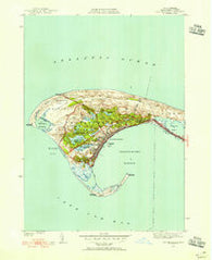 Provincetown Massachusetts Historical topographic map, 1:31680 scale, 7.5 X 7.5 Minute, Year 1949