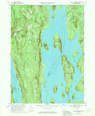 Quabbin Reservoir Massachusetts Historical topographic map, 1:24000 scale, 7.5 X 7.5 Minute, Year 1967