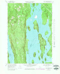 Quabbin Reservoir Massachusetts Historical topographic map, 1:25000 scale, 7.5 X 7.5 Minute, Year 1967