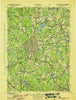 Quinsigamond Massachusetts Historical topographic map, 1:125000 scale, 30 X 30 Minute, Year 1943