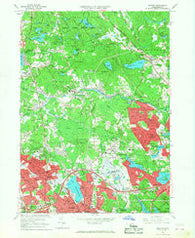 Reading Massachusetts Historical topographic map, 1:24000 scale, 7.5 X 7.5 Minute, Year 1966