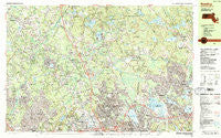 Reading Massachusetts Historical topographic map, 1:25000 scale, 7.5 X 15 Minute, Year 1987