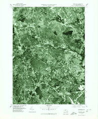 Reading Massachusetts Historical topographic map, 1:25000 scale, 7.5 X 7.5 Minute, Year 1977