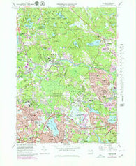 Reading Massachusetts Historical topographic map, 1:25000 scale, 7.5 X 7.5 Minute, Year 1966