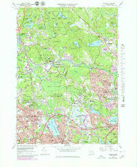 Reading Massachusetts Historical topographic map, 1:25000 scale, 7.5 X 7.5 Minute, Year 1966