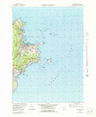 Rockport Massachusetts Historical topographic map, 1:24000 scale, 7.5 X 7.5 Minute, Year 1973