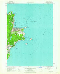 Rockport Massachusetts Historical topographic map, 1:24000 scale, 7.5 X 7.5 Minute, Year 1960
