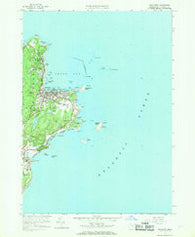 Rockport Massachusetts Historical topographic map, 1:24000 scale, 7.5 X 7.5 Minute, Year 1960