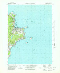 Rockport Massachusetts Historical topographic map, 1:25000 scale, 7.5 X 7.5 Minute, Year 1973