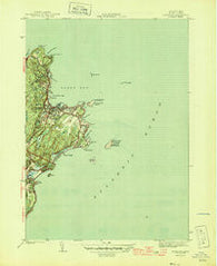 Rockport Massachusetts Historical topographic map, 1:31680 scale, 7.5 X 7.5 Minute, Year 1945