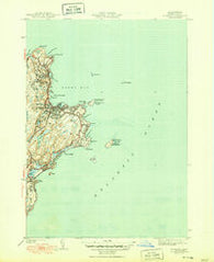 Rockport Massachusetts Historical topographic map, 1:31680 scale, 7.5 X 7.5 Minute, Year 1945